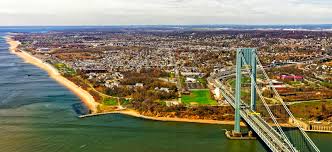 Aerial view of Staten Island residential area